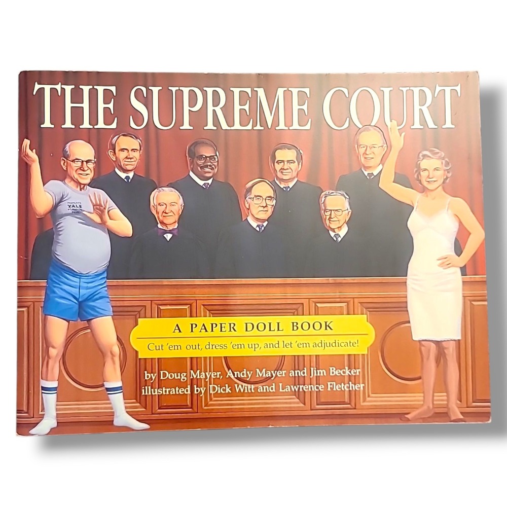 Supreme Court Paper Doll Book 1994 Satire‎ Political Humor Uncut NOS